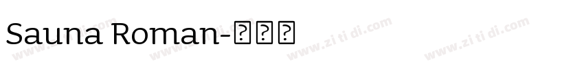 Sauna Roman字体转换